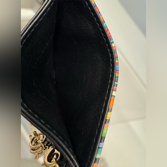 RARE! Limited Edition Christian Dior Lady Dior Multicolor Heart Card Holder - Picture 6 of 6